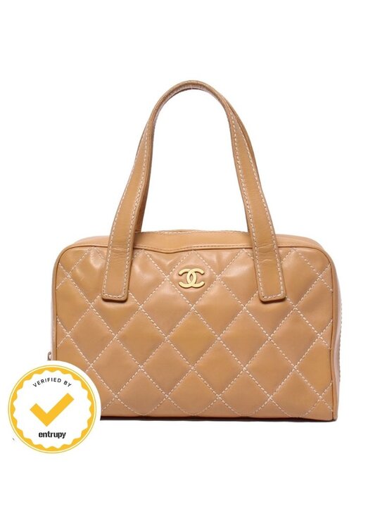 Chanel Handbags - Chanel Handbag Gold Wild Stitch